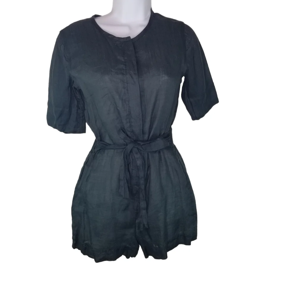 Banana Republic green shorts romper